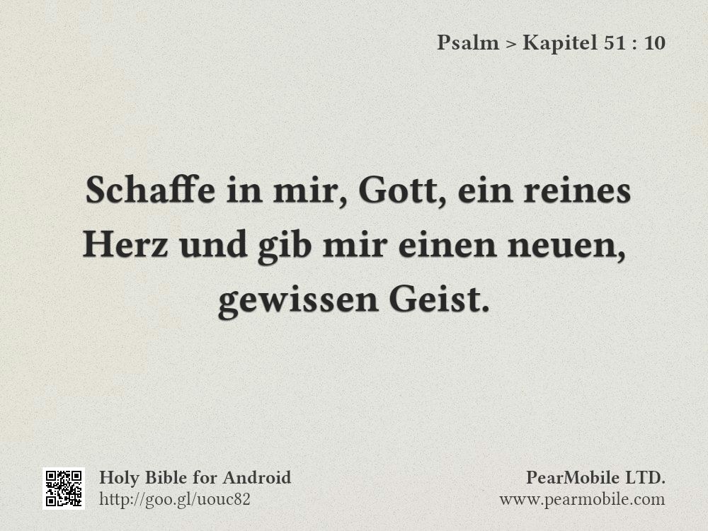Psalm, Kapitel 51:10